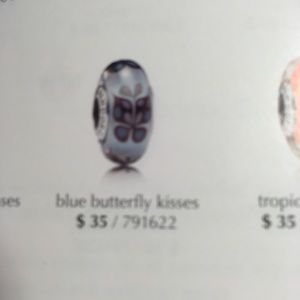 Pandora Blue Butterfly kisses 925 ALE